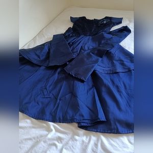 5 to 8 year girls long dress one piece